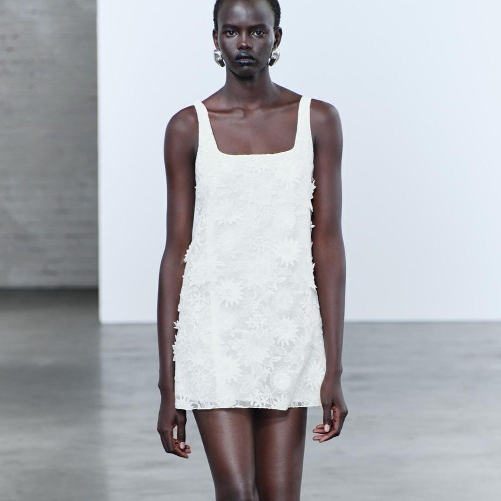 Zara embroidered mini dress - Picture 7 of 16